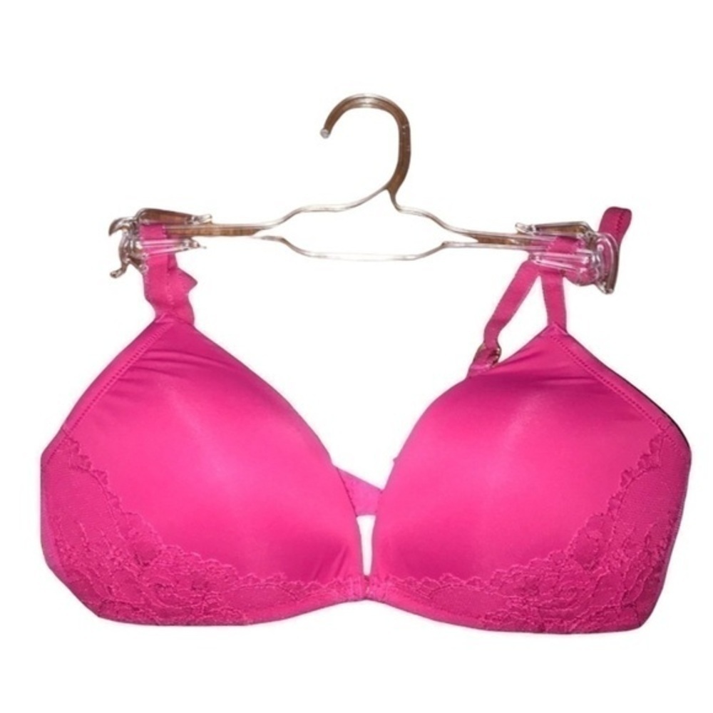 💕 Skarlett Blue Wireless Lace Trim Bra 32D NWT